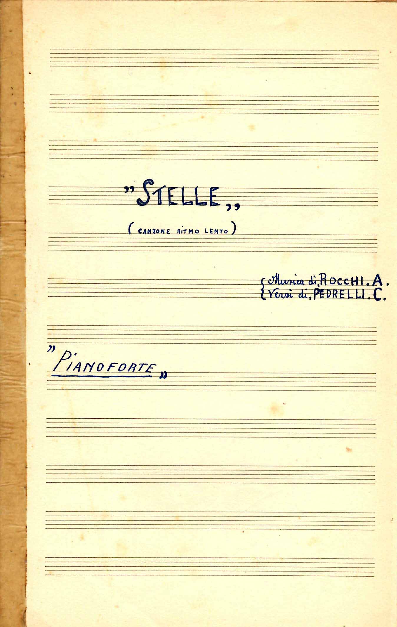 Stelle. Canzone ritmo lento